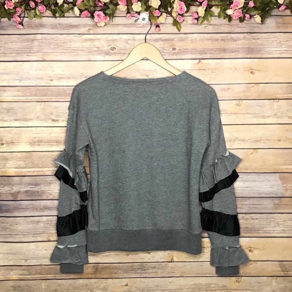 J. Crew Ruffle Sleeves Sweater - Picture 3 of 9
